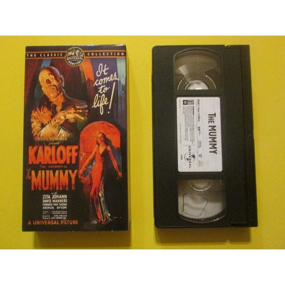 The Mummy Boris Karloff Zita Johann Horror Haloween VHS - Picture 1 of 2